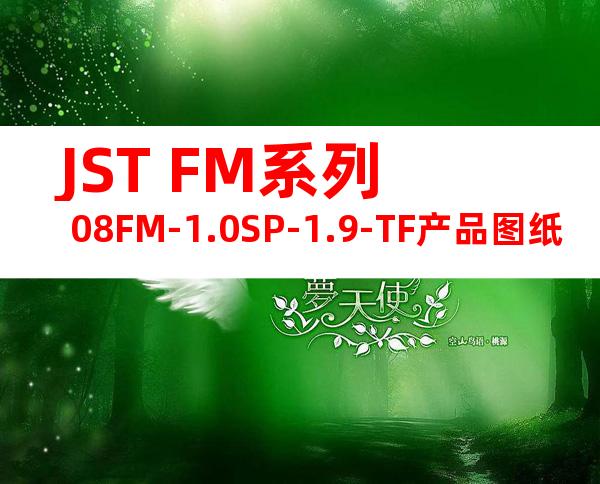 JST FM系列 08FM-1.0SP-1.9-TF产品图纸